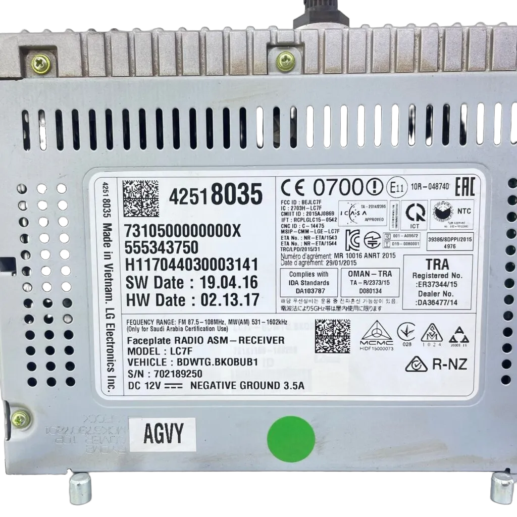 Opel Corsa F 1.2t (10xk) 2021-2022 (pre Face Lift) Radio - Image 3